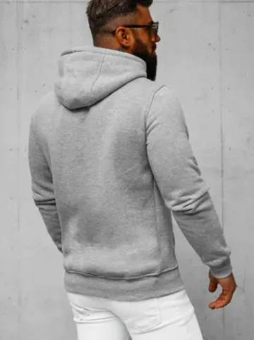 Bluza męska z kapturem szara JS/2009Z^Ozonee New