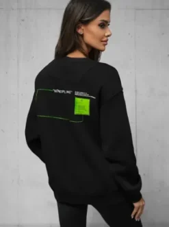 Bluza oversize czarna O/SWE23022Z^Ozonee Outlet