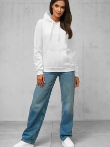 Bluza z kapturem damska biała JS/W02Z^Ozonee Sale