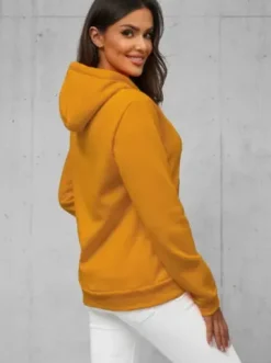Bluza z kapturem damska camelowa JS/W02/26Z^Ozonee Hot