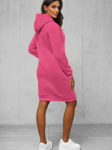 Bluza z kapturem damska ciemnoróżowa JS/YS10005/19Z^Ozonee Outlet