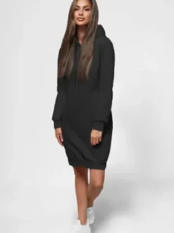 Bluza z kapturem damska czarna JS/YS10005/3Z^Ozonee Hot