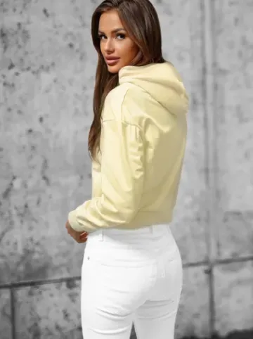 Bluza z kapturem damska ecru JS/8B939/132^Ozonee New