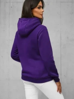 Bluza z kapturem damska fioletowa JS/W02Z^Ozonee Outlet