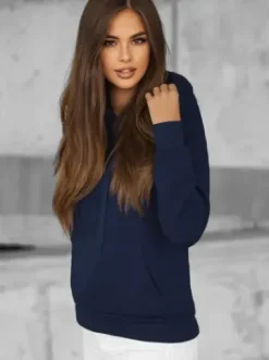 Bluza z kapturem damska granatowa JS/W02Z^Ozonee Clearance