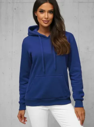 Bluza z kapturem damska indygo JS/W02/66Z^Ozonee Online
