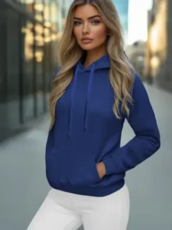 Bluza z kapturem damska indygo JS/W02/66Z^Ozonee Outlet