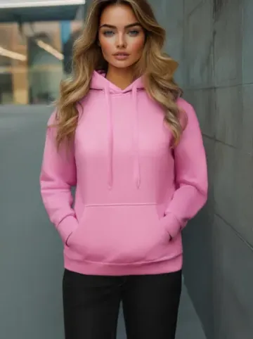 Bluza z kapturem damska jasno-różowa JS/W02Z^Ozonee Sale