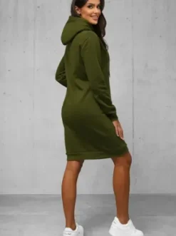 Bluza z kapturem damska khaki JS/YS10005/29Z^Ozonee Clearance
