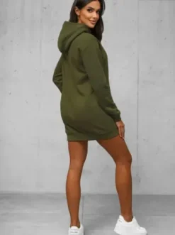 Bluza z kapturem damska khaki JS/YS10003/29Z^Ozonee Best