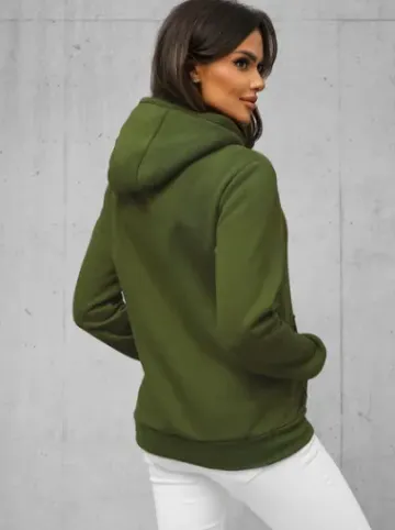 Bluza z kapturem damska khaki JS/W02Z^Ozonee Best