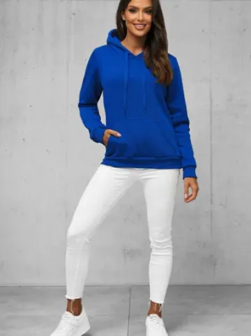 Bluza z kapturem damska kobaltowa JS/W02Z^Ozonee New
