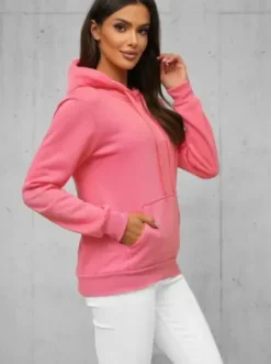 Bluza z kapturem damska koralowa JS/W02Z^Ozonee Best
