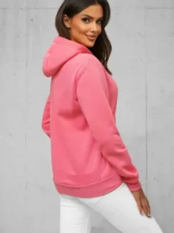 Bluza z kapturem damska koralowa JS/W02Z^Ozonee Best
