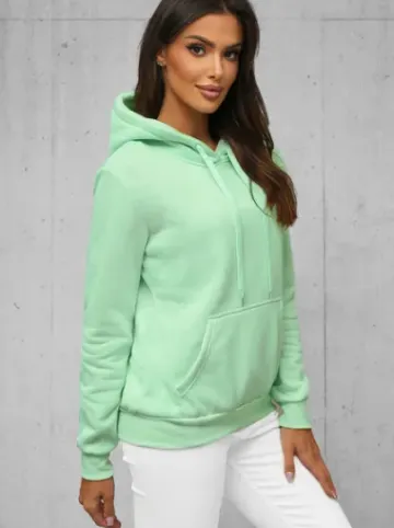 Bluza z kapturem damska miętowa JS/W02Z^Ozonee Best