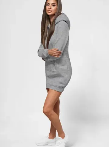 Bluza z kapturem damska szara JS/YS10003/2Z^Ozonee Online