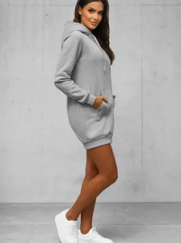 Bluza z kapturem damska szara JS/YS10003/2Z^Ozonee Hot