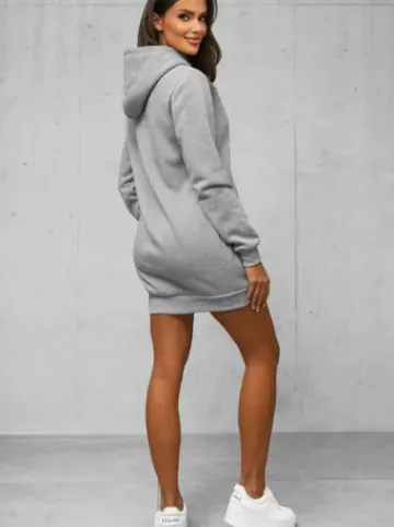 Bluza z kapturem damska szara JS/YS10003/2Z^Ozonee Hot