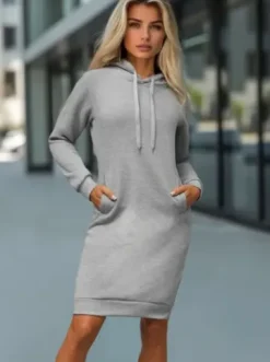 Bluza z kapturem damska szara JS/YS10005/2^Ozonee Outlet