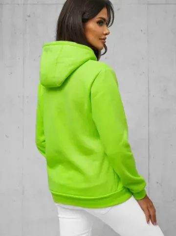 Bluza z kapturem damska zielona-neonowa JS/W02Z^Ozonee Online