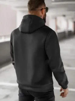 Bluza z kapturem męska czarna JS/27B6500/3Z^Ozonee Online