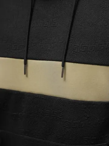 Bluza z kapturem męska czarna JS/3B565^Ozonee Outlet