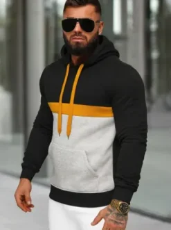Bluza z kapturem męska czarna JS/8B1319/3^Ozonee Sale