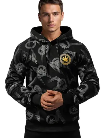 Bluza z kapturem męska czarna O/B271^Ozonee Online