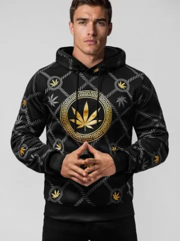 Bluza z kapturem męska czarna O/B267^Ozonee Sale
