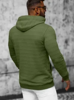 Bluza z kapturem męska khaki O/TB2272^Ozonee New