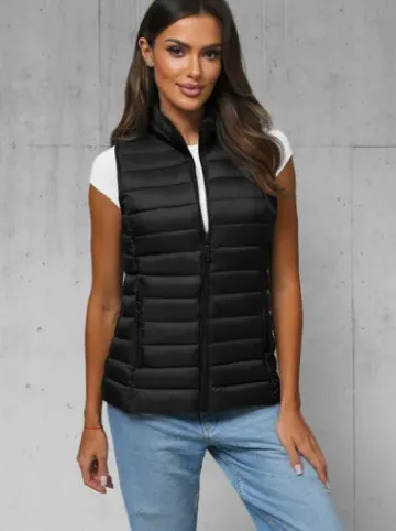 Kamizelka damska pikowana czarna JS/16M9155/392^Ozonee New