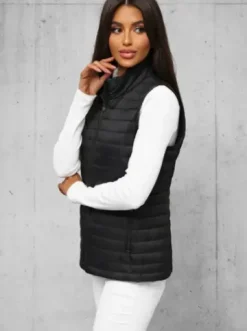 Kamizelka damska pikowana czarna JS/16M9072/392^Ozonee New