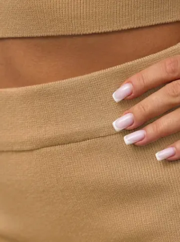 Komplet damski beżowy - top i spódnica O/JK275^Ozonee Fashion