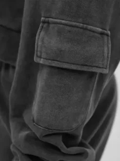 Komplet dresowy damski dwuczęściowy czarny JS/M60051AB^Ozonee Fashion