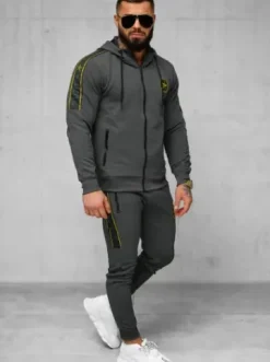 Komplet dresowy męski grafitowy O/FF3562AB^Ozonee Sale