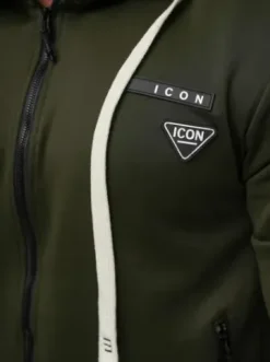 Komplet dresowy męski khaki O/LN11760^Ozonee Discount