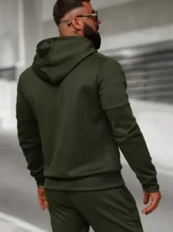 Komplet dresowy męski khaki O/LN11760^Ozonee Discount
