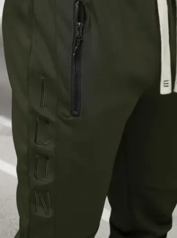 Komplet dresowy męski khaki O/LN11760^Ozonee Discount