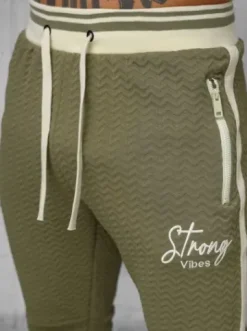 Komplet dresowy męski khaki O/FF5030AB^Ozonee Online