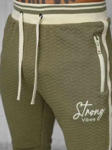 Komplet dresowy męski khaki O/FF5030AB^Ozonee Online