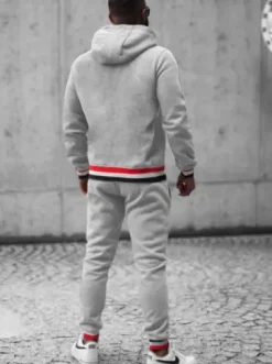 Komplet dresowy męski szary JS/8C60/2^Ozonee Fashion