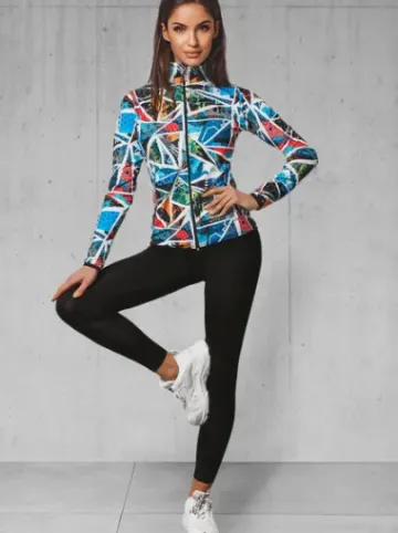 Komplet sportowy dwuczęściowy damski kolorowy O/22095Z^Ozonee Discount