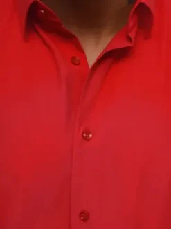 Koszula męska czerwona O/V107^Ozonee Clearance