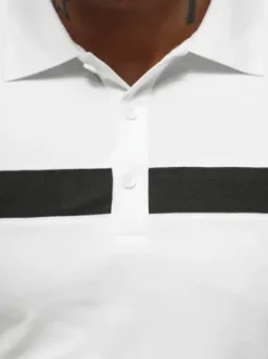 Koszulka męska polo biała NB/MT3108^Ozonee Clearance