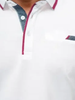 Koszulka męska polo biała O/DA758^Ozonee Hot