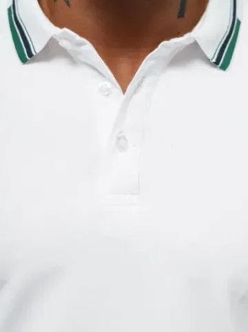 Koszulka męska polo biała O/DA736^Ozonee Discount