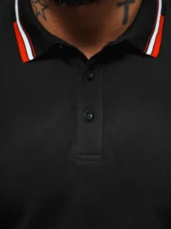 Koszulka męska polo czarna O/DA736^Ozonee Sale