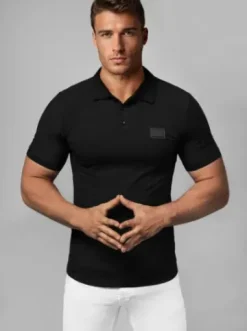 Koszulka męska polo czarna NB/MT3018^Ozonee Hot