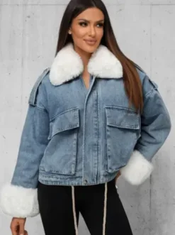Kurtka damska jeansowa niebieska JS/11Z8219Z^Ozonee New