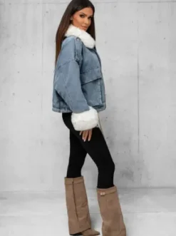 Kurtka damska jeansowa niebieska JS/11Z8219Z^Ozonee New
